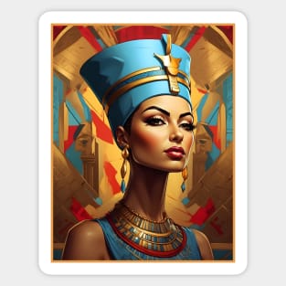 Queen Nefertiti Portrait Sticker